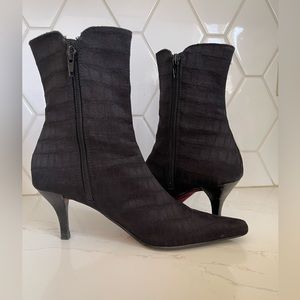 Andrew Geller Mid Calf Heeled Boots